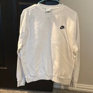 Nike White Crewneck Sweashirt